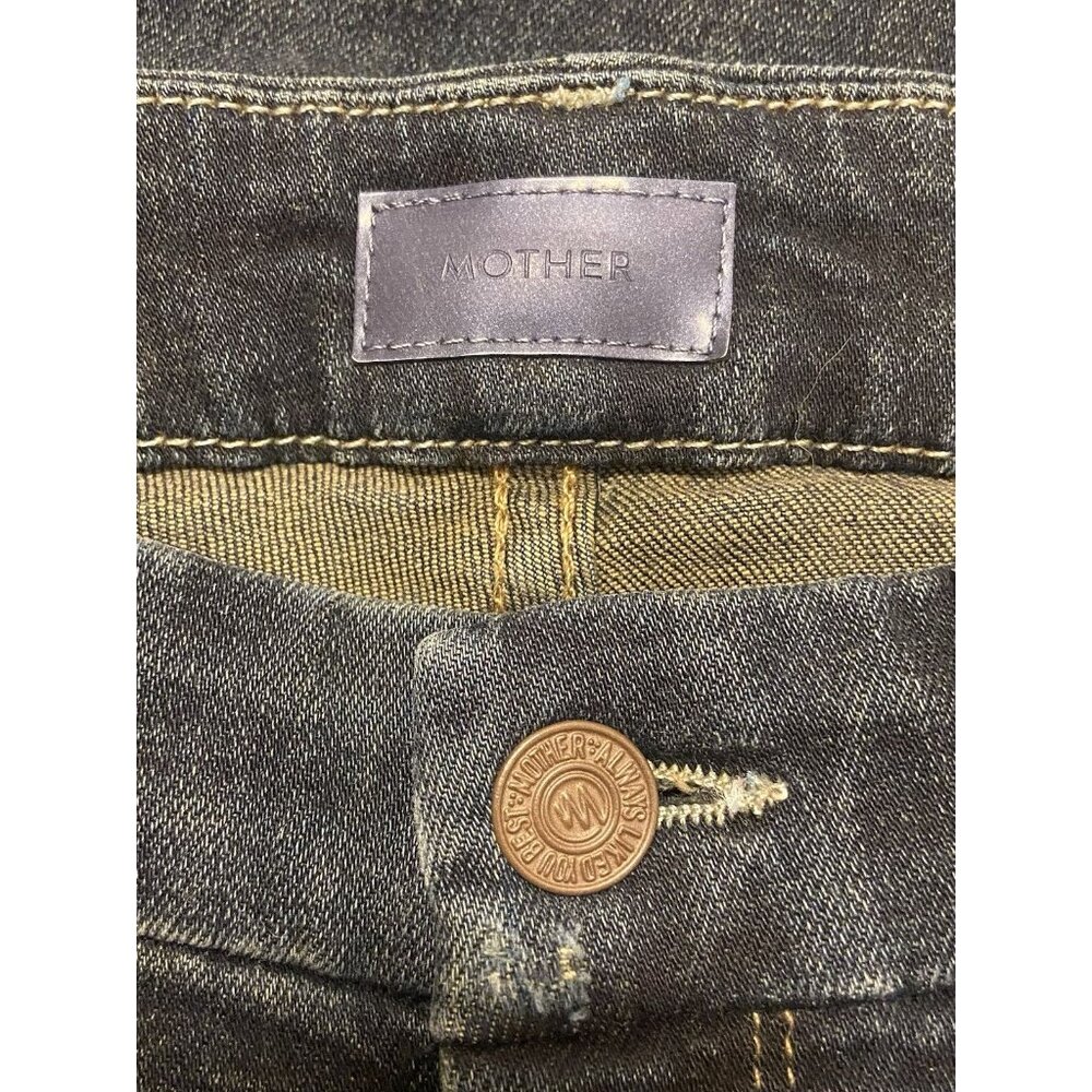 Mother The Looker Ankle‎ Fray Jeans 27 Jaded and Torn Wash Ankle Distressed - Picture 10 of 11